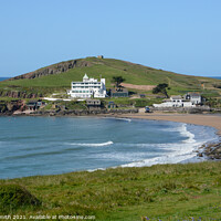 Buy canvas prints of Burgh Island View by Sarah Smith
