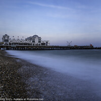 Buy canvas prints of Southsea Pier Long Exposure  by Sarah Smith