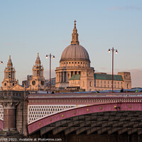 Buy canvas prints of Blackfriars Bridge With St Pauls Beyond by Sarah Smith