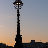 Buy canvas prints of South Bank Street Lamp by Sarah Smith