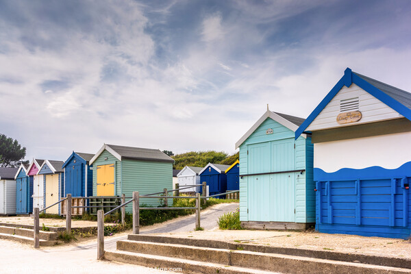 Vibrant Beach Huts in Christchurch Picture Board by KB Photo