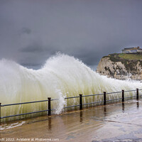 Buy canvas prints of Dramatic Sea at Freshwater Bay, Isle of Wight by KB Photo