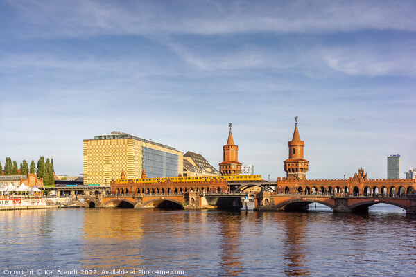 Oberbaum Bridge a& River Spree in Berlin, Germany Picture Board by KB Photo