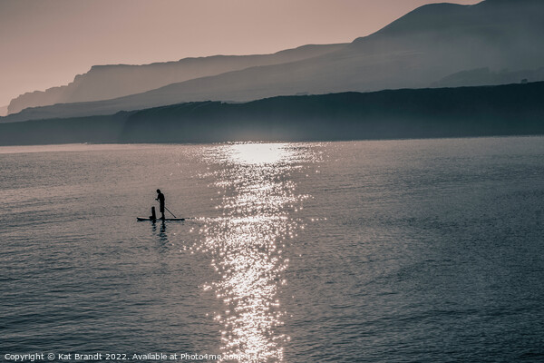 Paddle boarding at Kimmeridge Bay, Dorset Picture Board by KB Photo