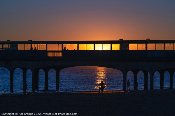 Boscombe Pier during Sunset Picture Board by KB Photo