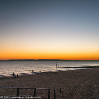 Buy canvas prints of Boscombe Beach Sunset by KB Photo