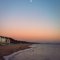 Buy canvas prints of Boscombe beach during sunset by KB Photo