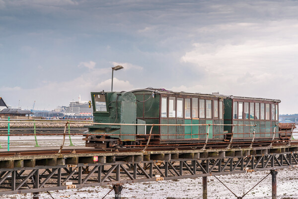 Hythe Pier Railway Train, UK Picture Board by KB Photo