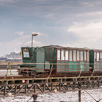 Buy canvas prints of Hythe Pier Railway Train, UK by KB Photo