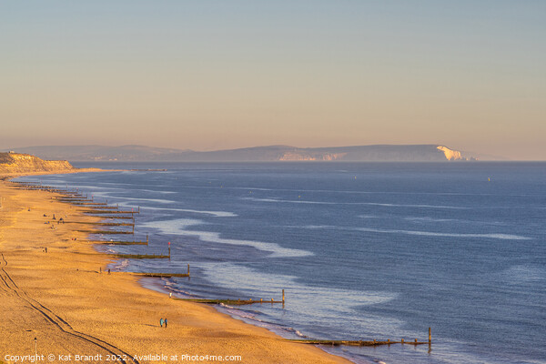Southbourne Beach during golden hour, Dorset, UK Picture Board by KB Photo