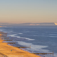 Buy canvas prints of Southbourne Beach during golden hour, Dorset, UK by KB Photo