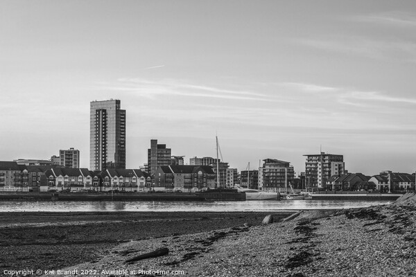 Southampton skyline black and white Picture Board by KB Photo