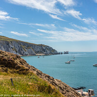 Buy canvas prints of Summer at Alum Bay on the Isle of Wight by KB Photo