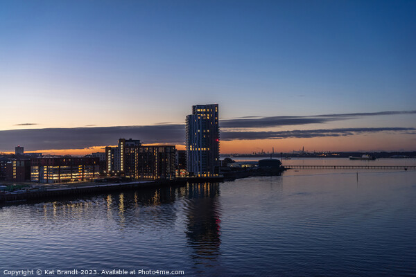 Blue hour sunrise over Woolston in Southampton Picture Board by KB Photo