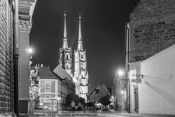 Wroclaw cityscape black and white Picture Board by KB Photo