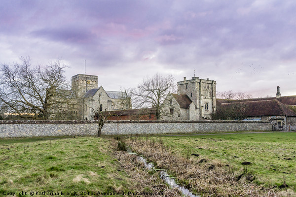 Sunset over the Hospital of St Cross, Winchester Picture Board by KB Photo