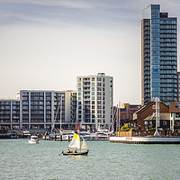 Buy canvas prints of Ocean Village Marina, Southampton by KB Photo
