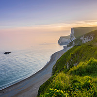 Buy canvas prints of Jurassic Coast Dorset sunset , England by KB Photo