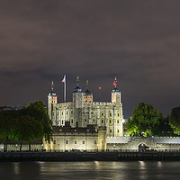 Buy canvas prints of The Tower of London by night, England, UK by KB Photo