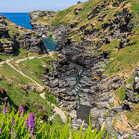 Buy canvas prints of Rocky Valley near Tintagel by KB Photo