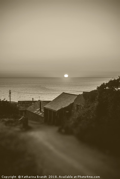 Sunset over Tregardock Farm in North Cornwall Picture Board by KB Photo