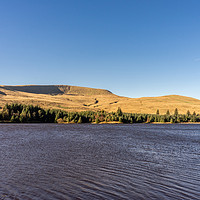 Buy canvas prints of Beacons Reservoir and Fan Fawr, Brecon Beacons by KB Photo