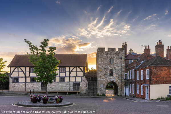 Southampton Old Town Walls Picture Board by KB Photo