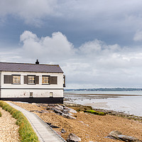 Buy canvas prints of Watch House at Lepe Beach, Hampshire by KB Photo