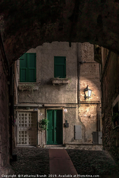 The streets of Cervo at night Picture Board by KB Photo