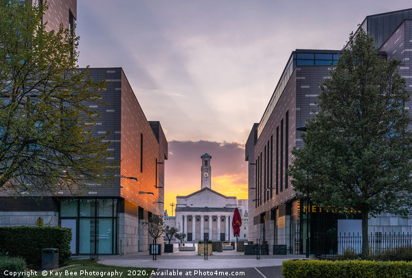 Sunset over Guildhall Square in Southampton Picture Board by KB Photo