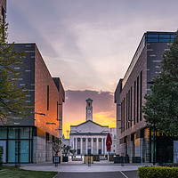 Buy canvas prints of Sunset over Guildhall Square in Southampton by KB Photo