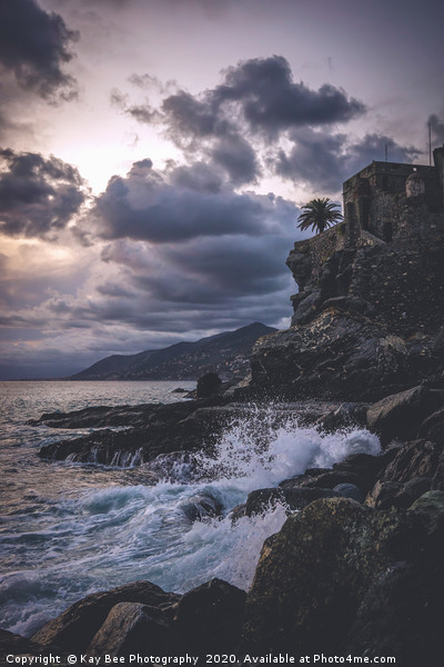 Evening Sky over Liguria Picture Board by KB Photo