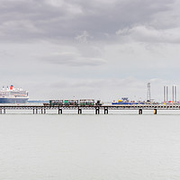 Buy canvas prints of Hythe Pier, Port of Southampton  by KB Photo