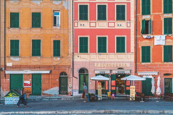Colourful house facades in Camogli beautiful Italy Picture Board by KB Photo
