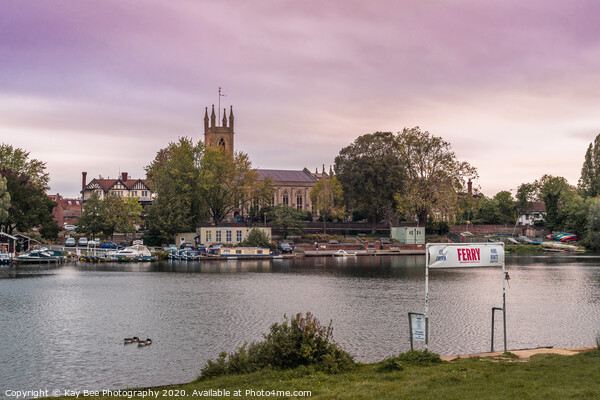 Hampton Church along the Thames River in London Picture Board by KB Photo