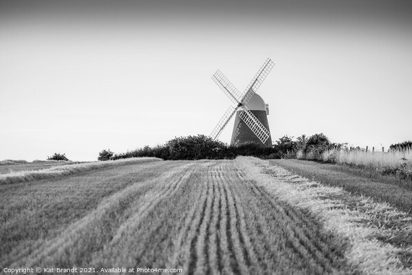 Halnaker Windmill in Black and White, West Sussex, Picture Board by KB Photo