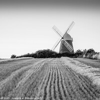 Buy canvas prints of Halnaker Windmill in Black and White, West Sussex, by KB Photo