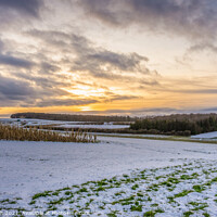 Buy canvas prints of South Downs Way snowy landscape, England, UK by KB Photo