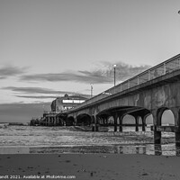 Buy canvas prints of Bournemouth Pier in Black & White by KB Photo