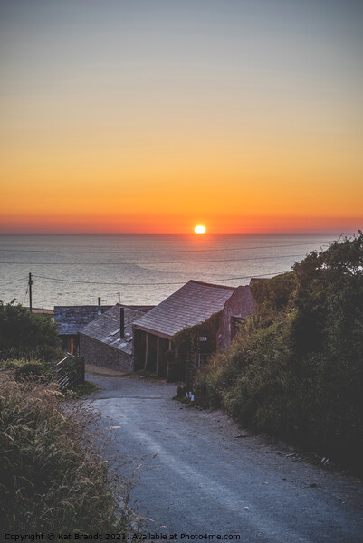Calming Beautiful Cornish Sunset Picture Board by KB Photo