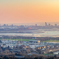 Buy canvas prints of Portsmouth at Dusk by KB Photo