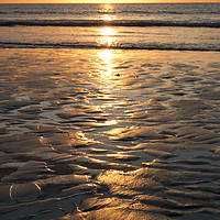 Buy canvas prints of Sunrise over Filey Beach Sands by Stuart Pearce