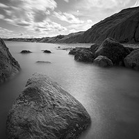 Buy canvas prints of Filey rock faces by Stuart Pearce
