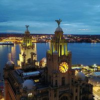 Buy canvas prints of Royal Liver Building- Liverpools iconic building  by Paul Raynard