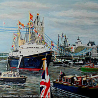 Buy canvas prints of Britannia in the upper pool, For the Silver Jubilee 1977 by Mackenzie Moulton