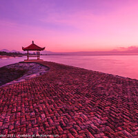 Buy canvas prints of Dawn at Sanur Beach by Kevin Hellon