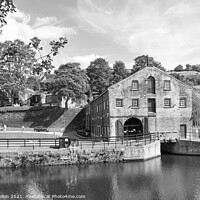 Buy canvas prints of The Canal and River Trust's Stanedge Tunnel Visitor Centre, Mars by Kevin Hellon