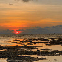 Buy canvas prints of Sunset, Kamala Beah, Phuket, Thailand by Kevin Hellon