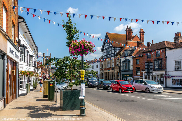 Hart Street, Henley on Thames, Picture Board by Kevin Hellon