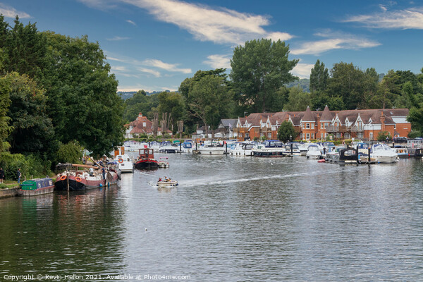 Bourne End marina, River Thames Picture Board by Kevin Hellon